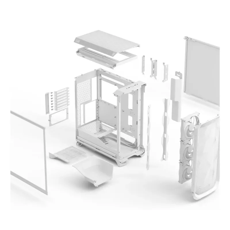 FRACTAL DESIGN Meshify 3 valkoinen TG Clear Tint