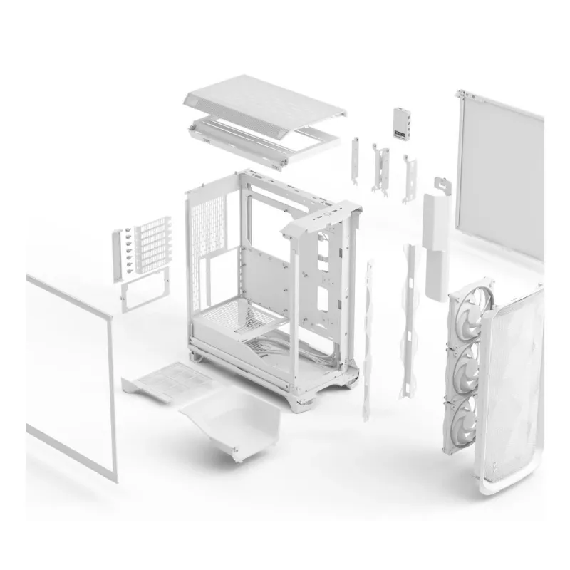 FRACTAL DESIGN Meshify 3 Ambience Pro RGB valkoinen TG Clear Tint