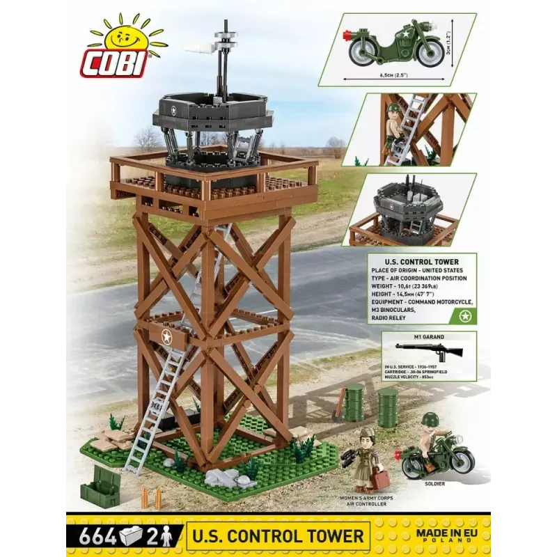Rakennussarja Cobi Blocks Kontrollturm 664 osaa malli COBI-3125