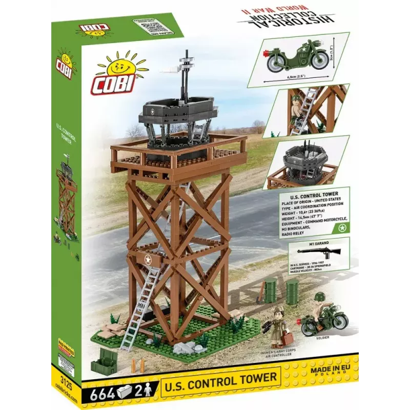 Rakennussarja Cobi Blocks Kontrollturm 664 osaa malli COBI-3125