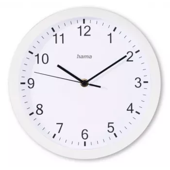 Hama Elba kvartsikello pyöreä valkoinen