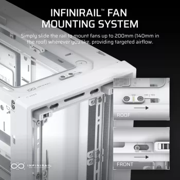 CORSAIR Mid-tower - kotelo Midi Frame 4000d valkoinen