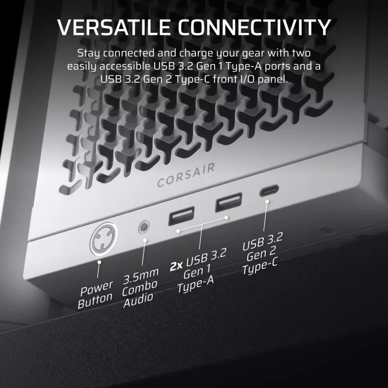 CORSAIR Mid-tower - kotelo Midi Frame 4000d valkoinen