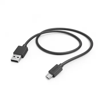 Hama 00201584 USB-kaapeli USB 2.0 1 m Micro-USB A USB A musta