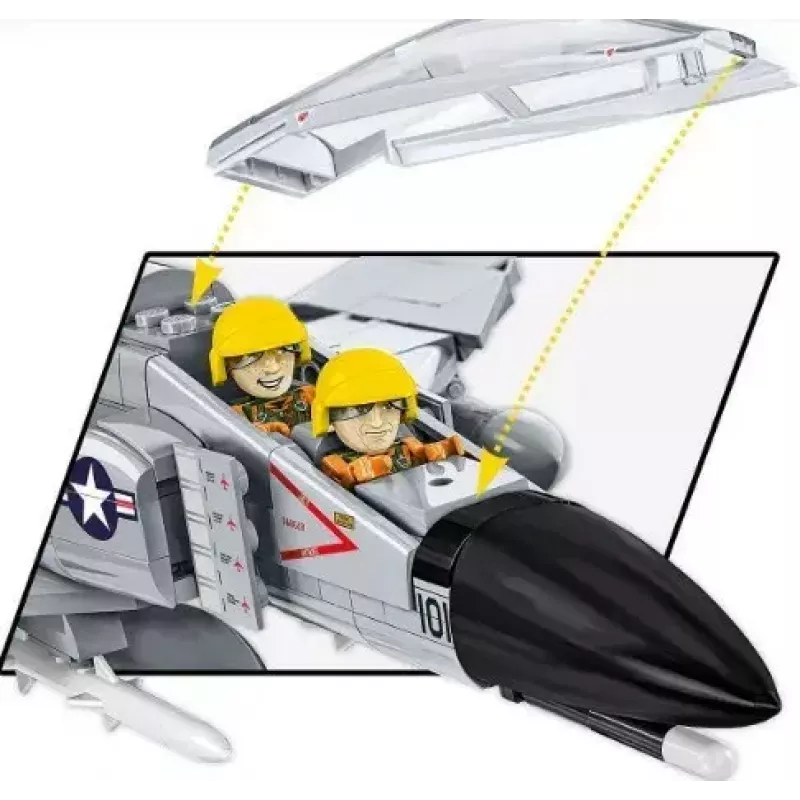 Cobi Blocks Armed Force F-4 Phantom II malli, 703-osainen rakennussarja