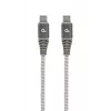GEMBIRD Premium 100W Type-C Power Delivery (PD) lataus- ja datakaapeli, 1,5m - harmaa