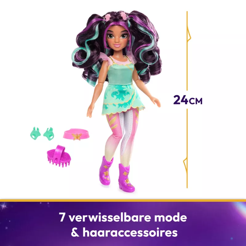 Muotinukke Spinmaster Unicorn Academy Ava 241 mm monivärinen