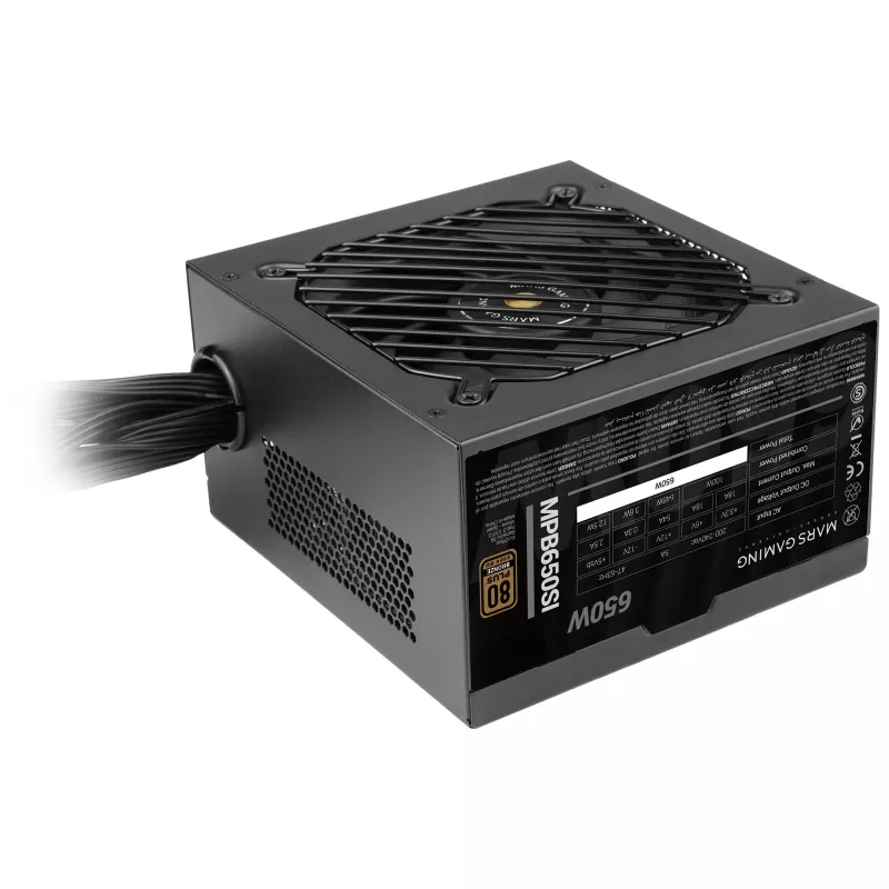 Mars Gaming MPB650SI virtalähde 650 W 24-pin ATX ATX musta
