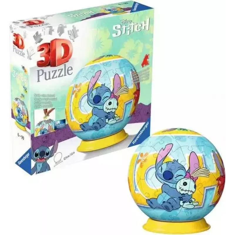 Ravensburger Disney Stitch 3D-palapelipallo, 72 palaa