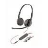 HP Poly Blackwire 3225 stereo-USB-C-kuulokkeet +3,5 mm liitin +USB-C/A-sovitin (Bulk)
