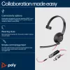 HP Poly Blackwire 5210 monauralinen USB-C-kuulokemikrofoni + 3,5 mm pistoke + USB-C/A-sovitin