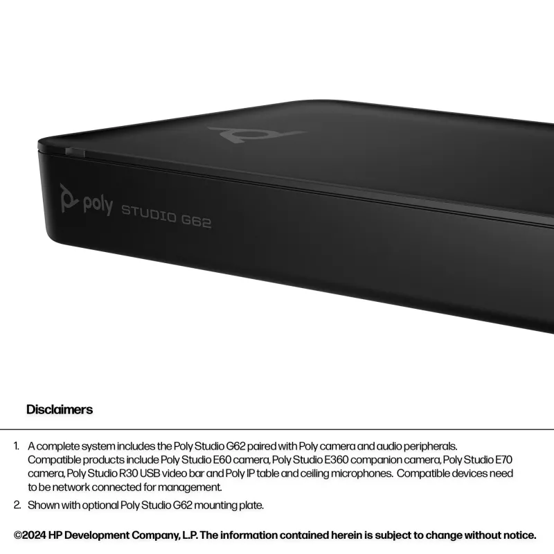 HP Poly Studio G62 -videoneuvottelujärjestelmä
