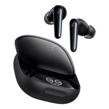 Kuulokemikrofoni Anker Liberty 4 Pro — In-Ear TWS Bluetooth, USB Type-C, musta, puheluihin, musiikkiin, urheiluun
