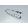 i-tec USB-C/USB-A-latausmetalli-HUB 7 porttia (3x USB-C, 4x USB-A)