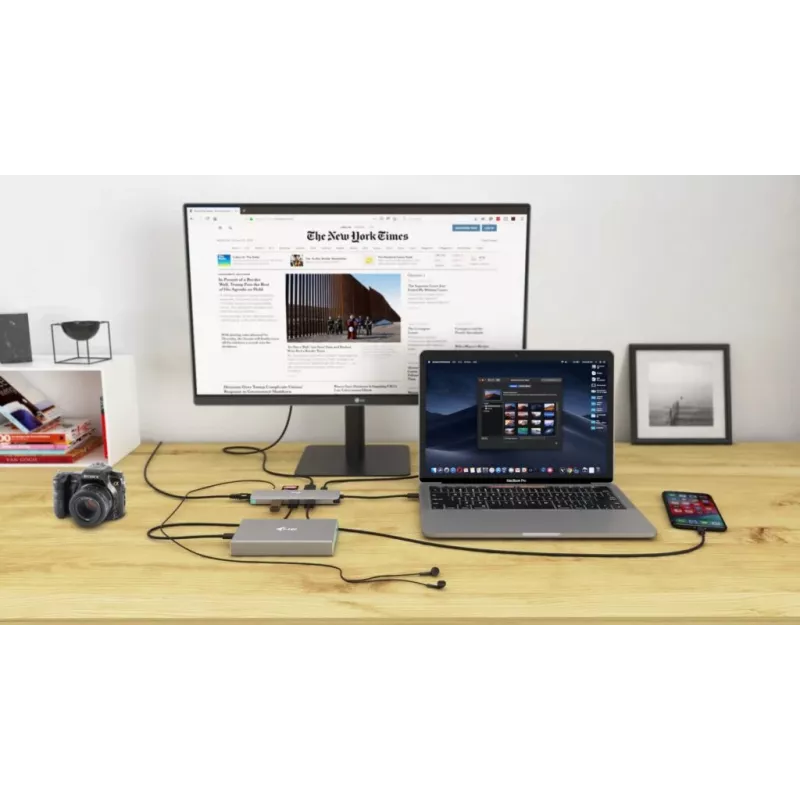 i-tec USB-C Metal Nano -telakointiasema 4K HDMI LAN Power Delivery 100 W + yleislaturi 100 W