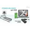 i-tec USB-C Metal Nano -telakointiasema 4K HDMI LAN Power Delivery 100 W + yleislaturi 100 W