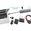 i-tec USB-C Metal Nano -telakointiasema 4K HDMI LAN Power Delivery 100 W + yleislaturi 100 W