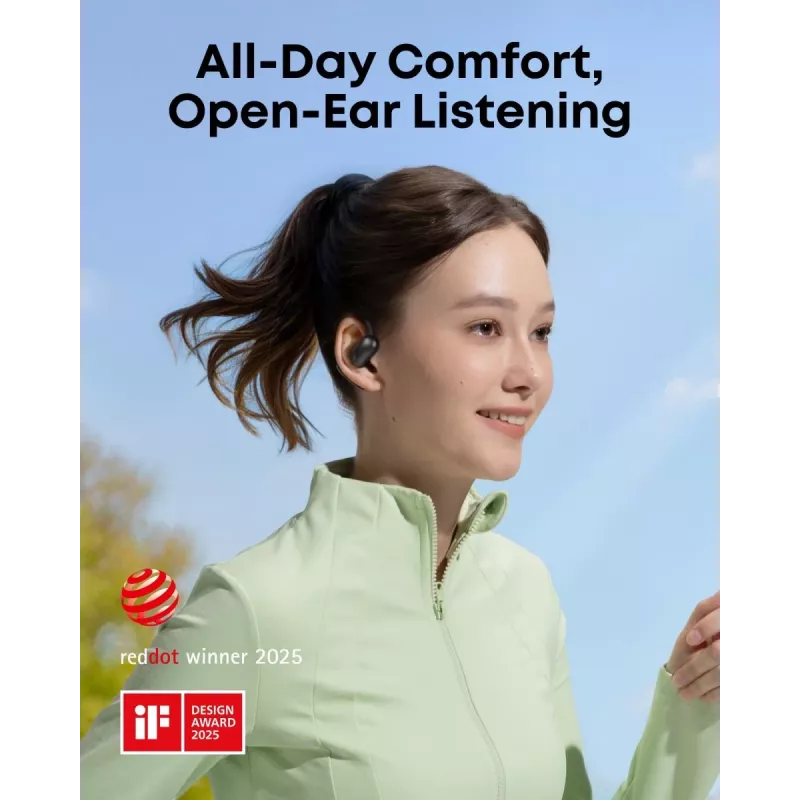 ANKER nappikuulokkeet - Soundcore Aerofit 2 - musta