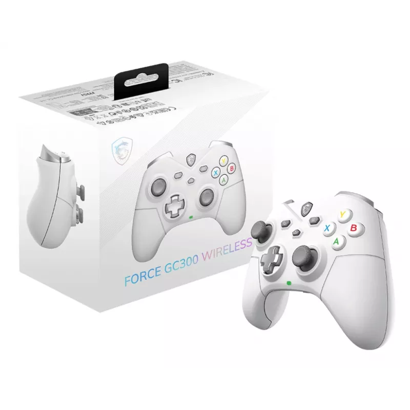 MSI FORCE GC300 WIRELESS WHITE USB 2.0 peliohjain analoginen PC