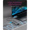 ICY BOX IB-DK4022a-CPD johdollinen USB 3.2 Gen 1 (3.1 Gen 1) Type-C alumiini, hopea