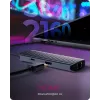 ICY BOX IB-DK4034a-CPD johdollinen USB 3.2 Gen 1 (3.1 Gen 1) Type-C alumiini, hopea