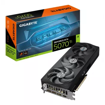 GIGABYTE GeForce RTX 5070 Ti EAGLE OC SFF 16G näytönohjain - 16GB GDDR7, 256bit, PCI-E 5.0, 2542 MHz ydin kellotaajuus, 3 x DP 2.1a, 1 x HDMI 2.1b, NVIDIA DLSS 4, GV-N507TEAGLE OC-16GD
