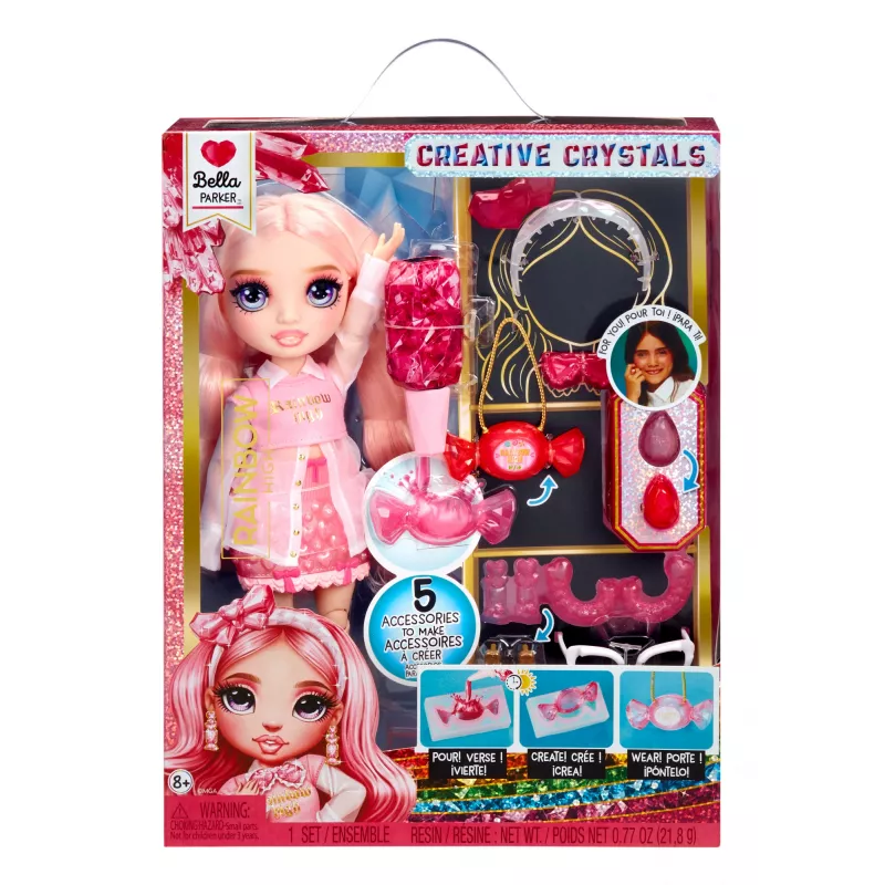 MGA Rainbow High Creative Crystals Bella-nukke 121367, 8+ vuotiaille