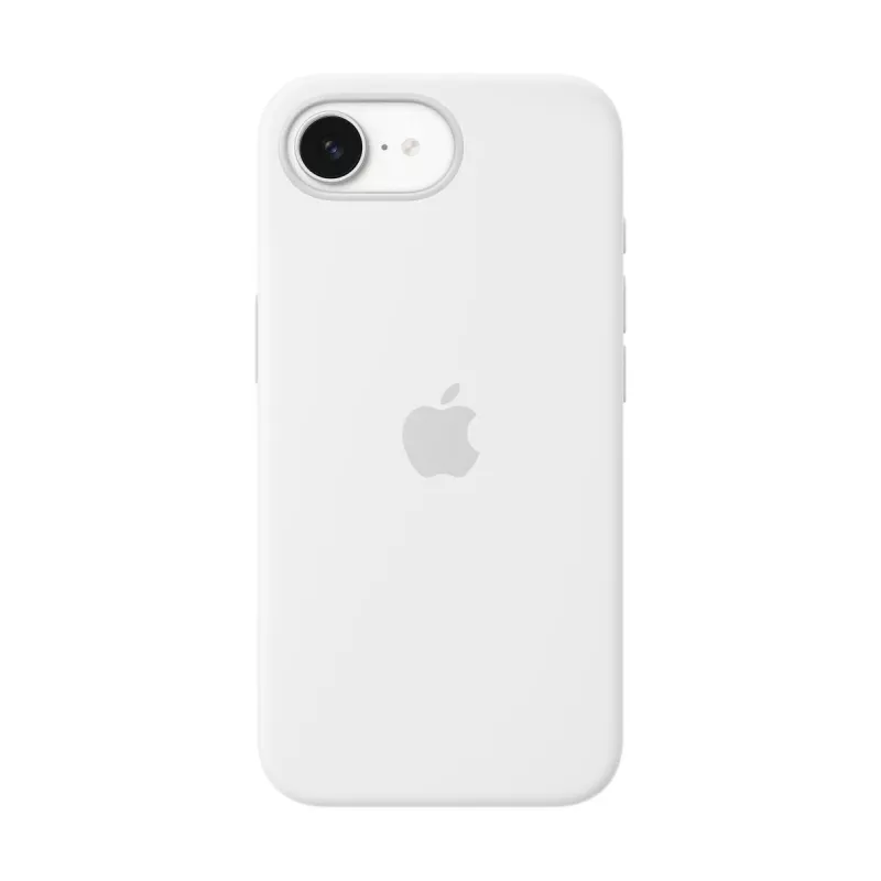 Apple silikonikuori iPhone 16e valkoinen