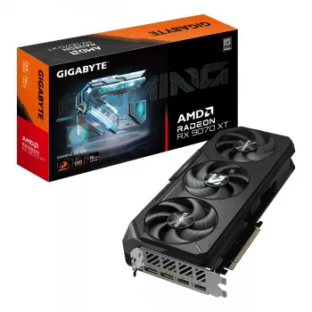 GIGABYTE Radeon RX 9070 XT GAMING OC 16G näytönohjain - 16GB GDDR6, 256bit, PCI-E 5.0, 3060 MHz Core-kellotaajuus, 2 x DisplayPort, 2 x HDMI, GV-R9070XTGAMING OC-16GD