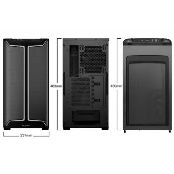 Tietokonekotelo be quiet! Pure Base 501 DX musta Midi Tower
