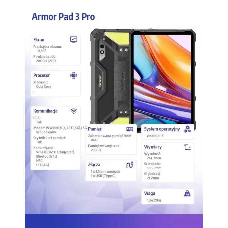 Tabletti UleFone Armor Pad 3 Pro 10,36