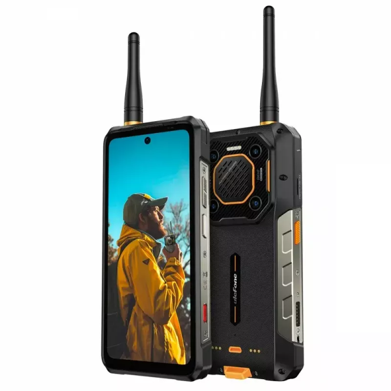 Ulefone Armor 26 Ultra 5G älypuhelin, radiopuhelin, 12GB RAM, 512GB, IP69K, musta (ilman laturia)