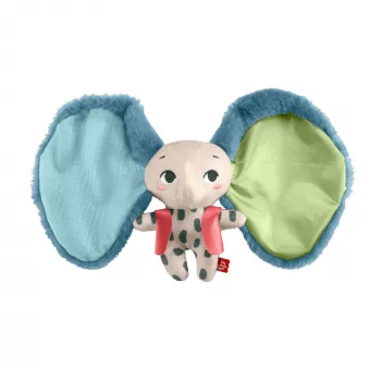 Pehmolelu MATTEL Fisher-Price Planet Friends valtavat korvat -norsu HKD63, pehmonorsu kumppani