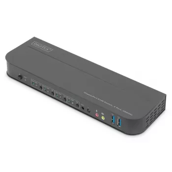 DIGITUS KVM-kytkin 4x1 DP DP/HDMI Out USB 4Kx2K 60Hz