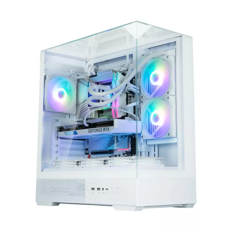 PC-kotelo Zalman P40 Prism valkoinen Midi Tower