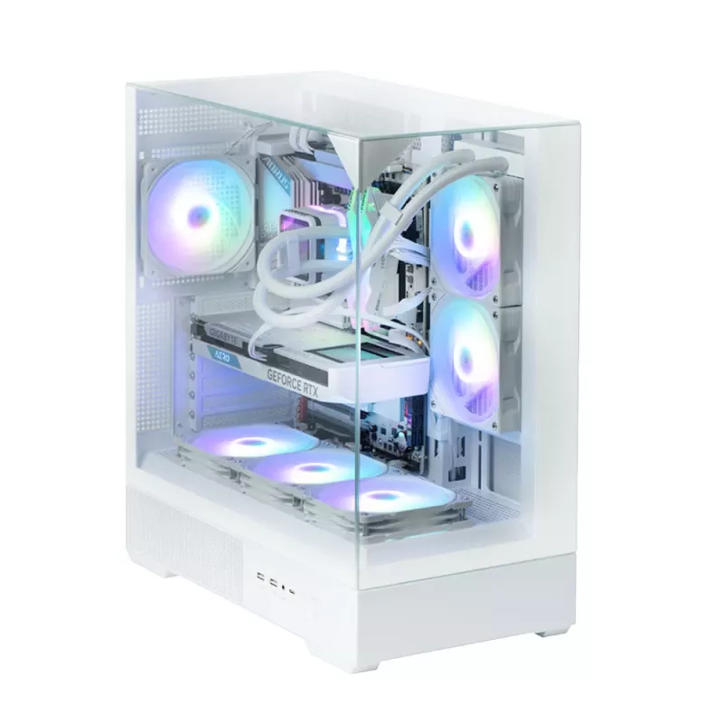 PC-kotelo Zalman P40 Prism valkoinen Midi Tower