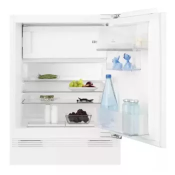 Kalusteeseen asennettava yhdistelmäjääkaappi Electrolux LFB3AE82R — 93 l kokonaistilavuus, 16 l pakastinlokero ylhäällä, kosketusohjaus, vaihdettavat ovet, valkoinen