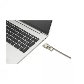 Kensington ohut NanoSaver 2.0 EQ yhdistelmäkannettavalukko, 1,8 m, Kensington, numerolukko, ruostumaton teräs, sinkkiteräs, hopea