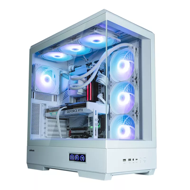 PC-kotelo Zalman P50 DS valkoinen Midi Tower