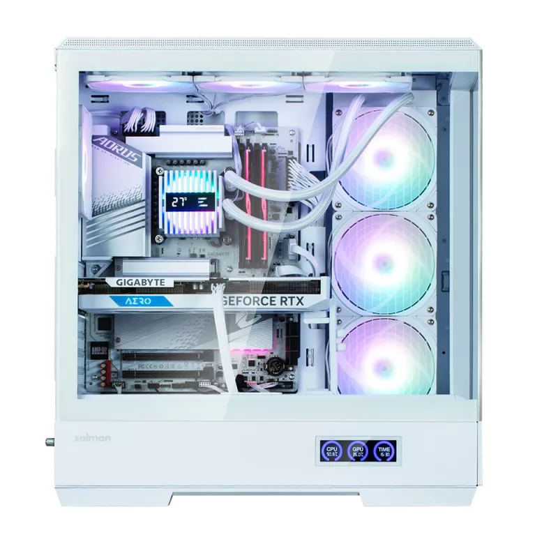 PC-kotelo Zalman P50 DS valkoinen Midi Tower