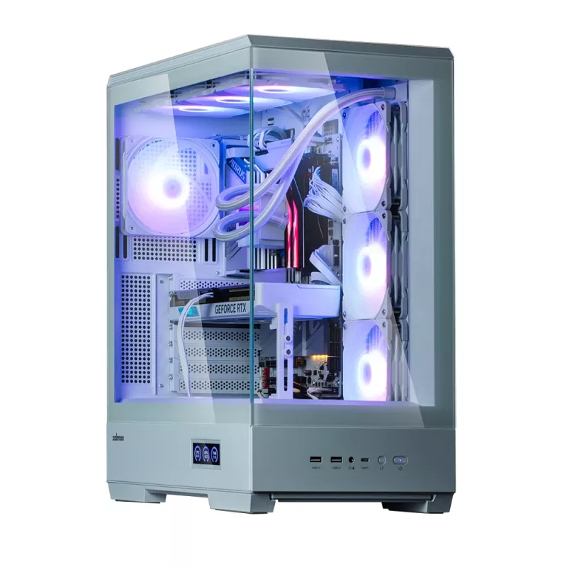 PC-kotelo Zalman P50 DS valkoinen Midi Tower