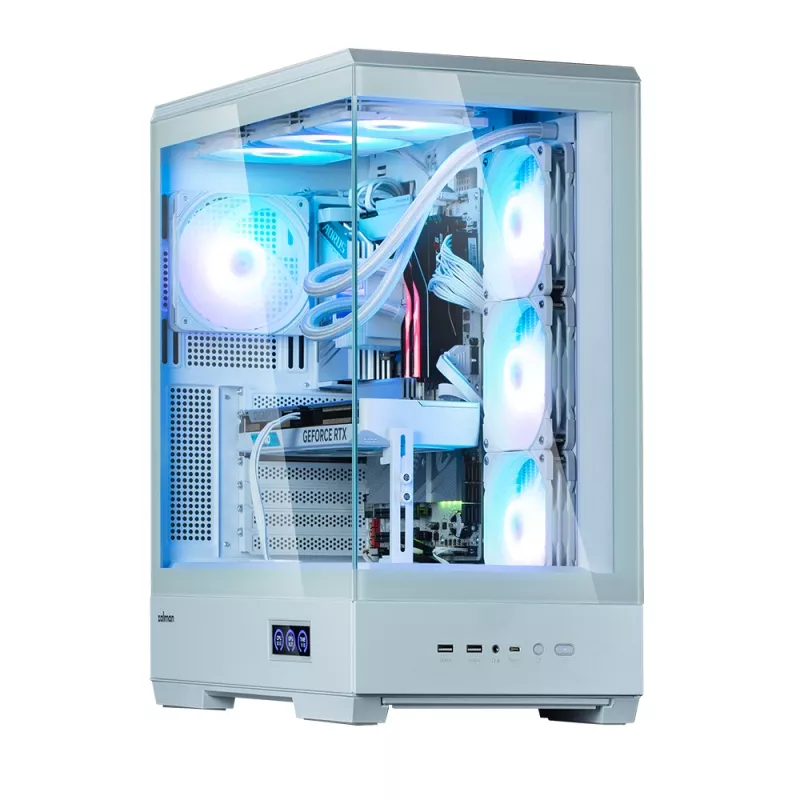PC-kotelo Zalman P50 DS valkoinen Midi Tower