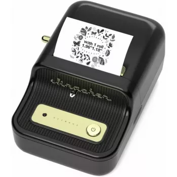 Tarratulostin NIIMBOT B21S musta — kompakti Bluetooth-rullatulostin, 50 mm tulostusleveys, 60 mm/s, Li-Ion 1200 mAh