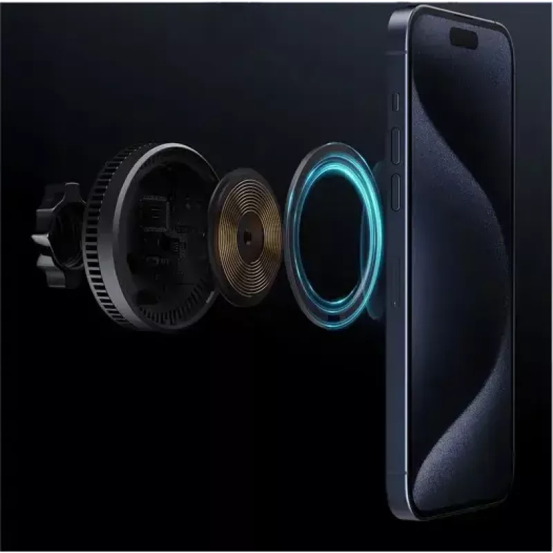Aukey Mag Fusion Dash Pro HD-MC13A Qi2 15 W langaton autolaturi telineellä ja jäähdytyksellä
