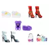 Rainbow High Accessories Studio Series 1, S valikoima PDQ-näytössä nukenkenkiä