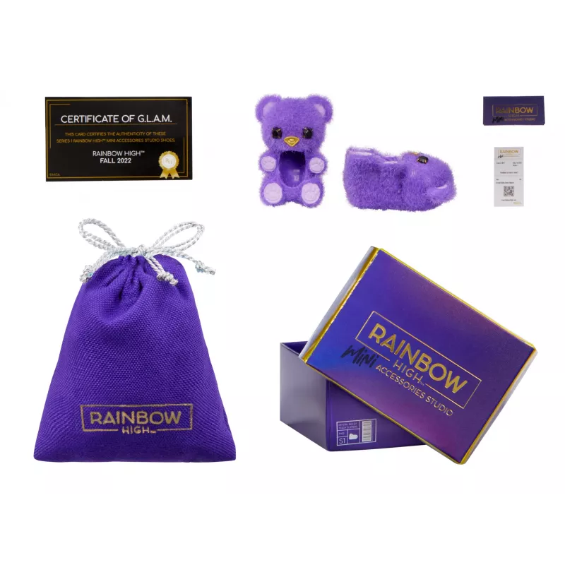 Rainbow High Accessories Studio Series 1, S valikoima PDQ-näytössä nukenkenkiä