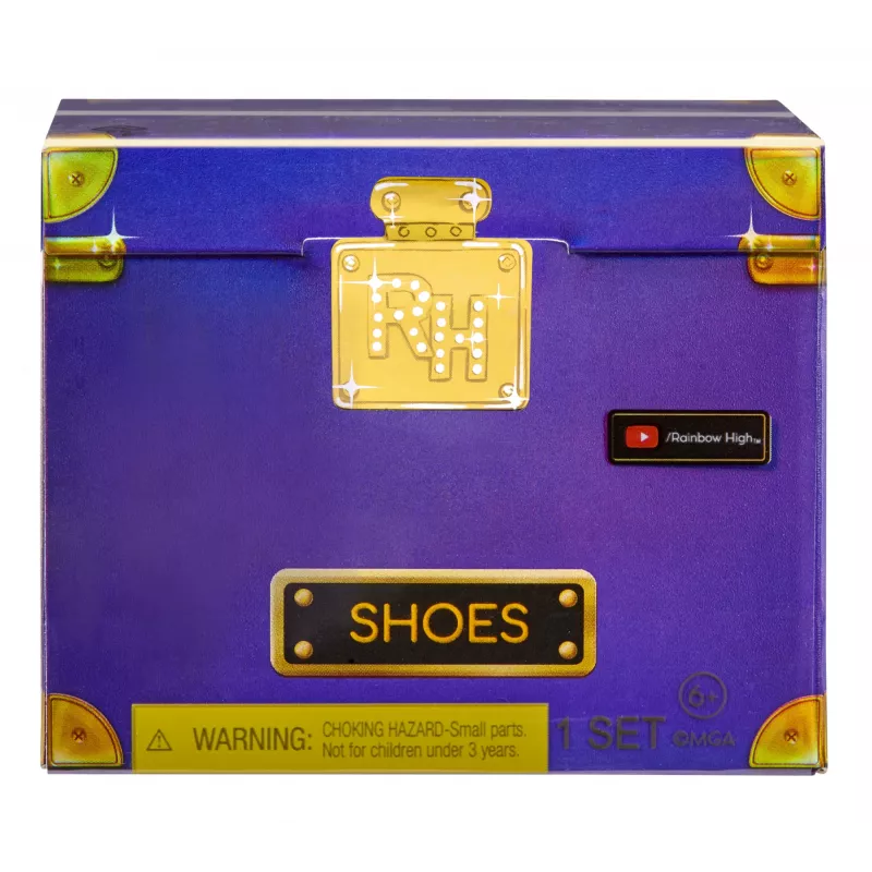 Rainbow High Accessories Studio Series 1, S valikoima PDQ-näytössä nukenkenkiä