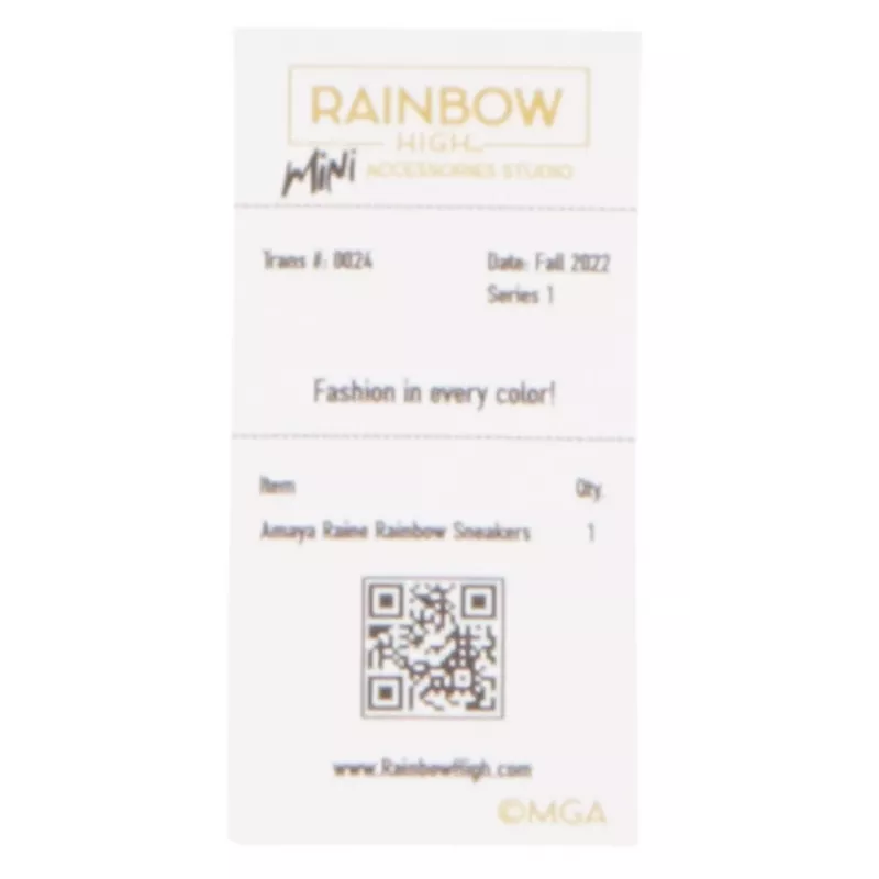 Rainbow High Accessories Studio Series 1, S valikoima PDQ-näytössä nukenkenkiä