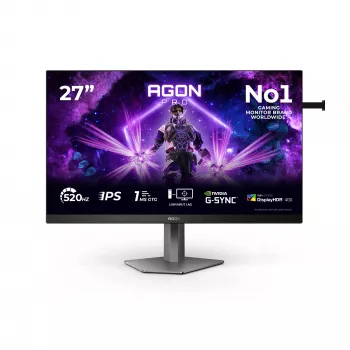 AOC G2 AG276FK tietokonenäyttö 68,6 cm (27 inch) 1920 x 1080 pikseliä Full HD LED musta, harmaa