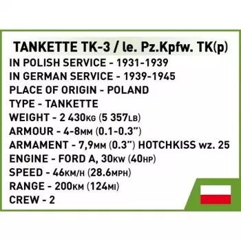 Cobi Blocks Tankette TK-3 rakennussarja – 323 osaa
